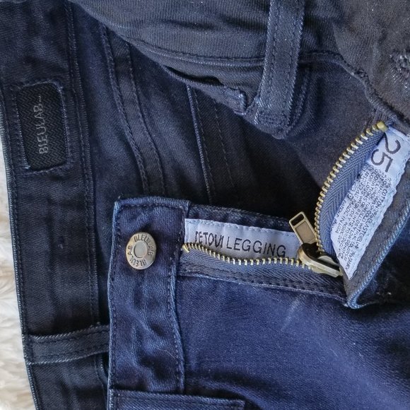 ✨HP✨ BLEULAB Detour Reversible Denim Leggings Size 25 Made In USA - Picture 15 of 16